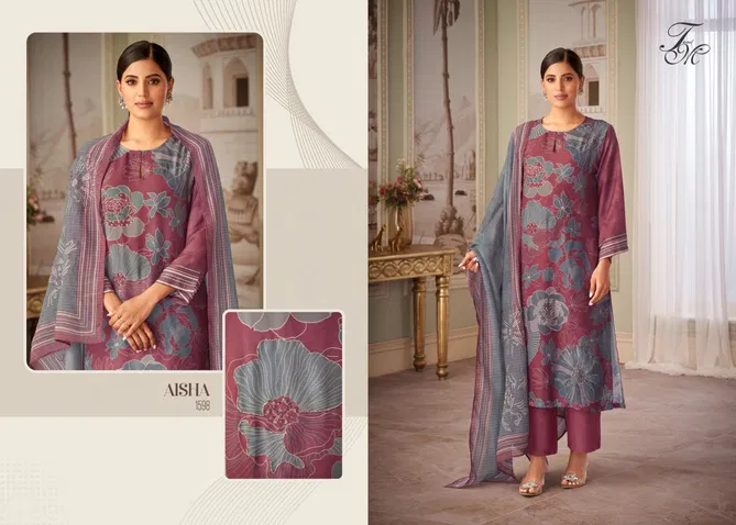 Aisha By T And M Tissue Digital Printed Salwar Kameez Wholesale Shop In Surat